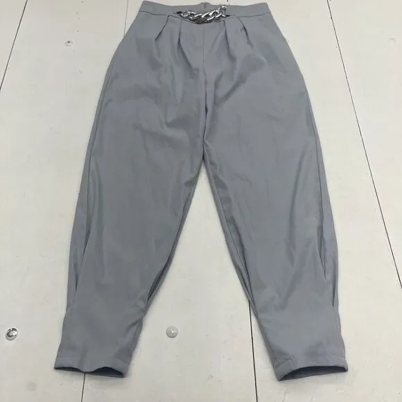 SHEIN | Pants & Jumpsuits | Shein Light Blue Pleated Tapered Dress Pants  Womens Size Medium | Poshmark